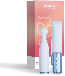 Aquamarine - Vibromasseur à Tête Interchangeable Bleu