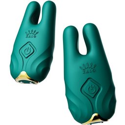 - Nave Wireless Vibrating Nipple Clamps Turquoise Green