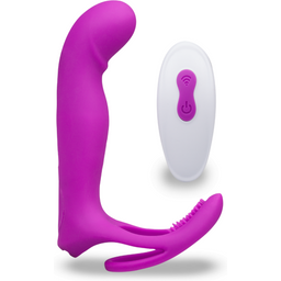 Vibromasseur multifonctions avec anneau cockring Poly