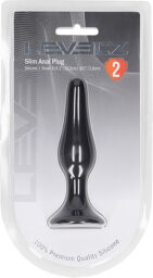 Plug Anal en Silicone Slim - S - Noir