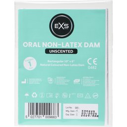 Digue buccale sans latex non parfumée - Pack de 1