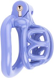 Cage de chasteté courte Lyfy 4 x 3.3cm Bleue