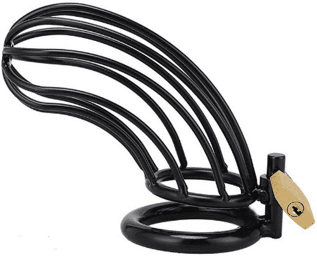 cage d'anneau de chasteté noir