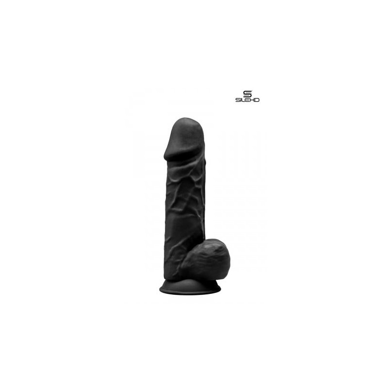 Gode double densité noir 21,5 cm