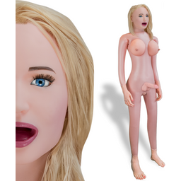 Poupée gonflable suceuse transexuelle blonde Gaby
