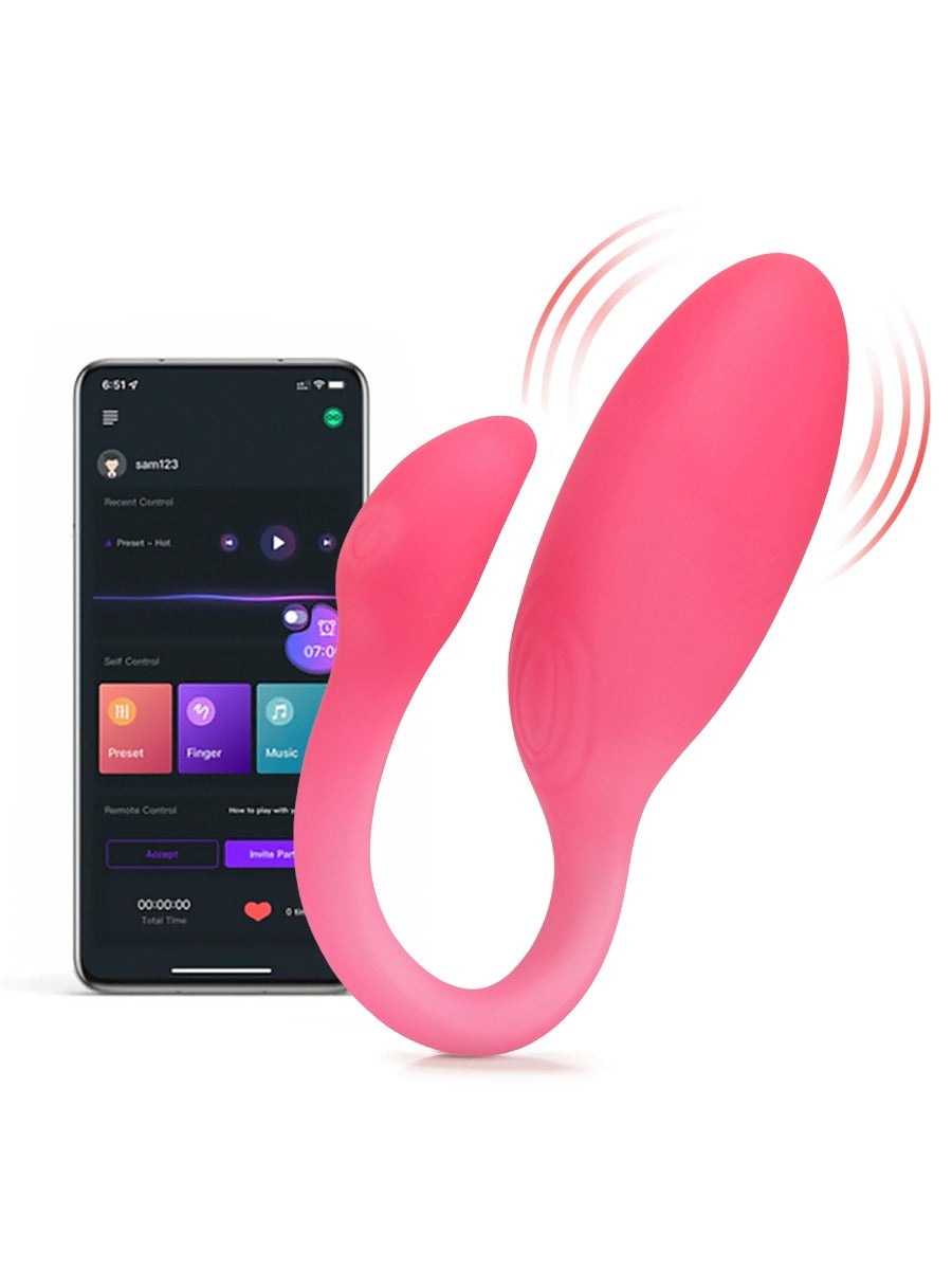 Oeuf vibrant connecté Flamingo Max rose