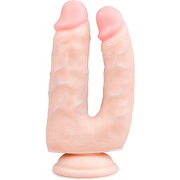 Double Gode Réaliste avec Ventouse - 18 cm