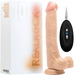 Gode Réaliste Peau Vibrant 25 cm avec testicules et ventouse 10