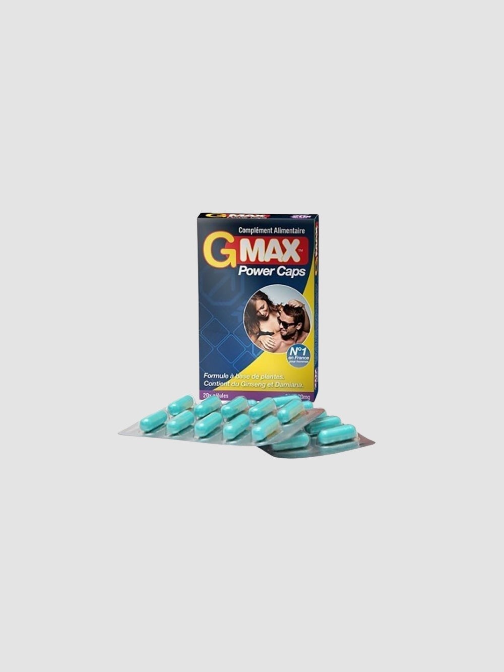 Aphrodisiaque pour Homme GMAX 20 Gélules