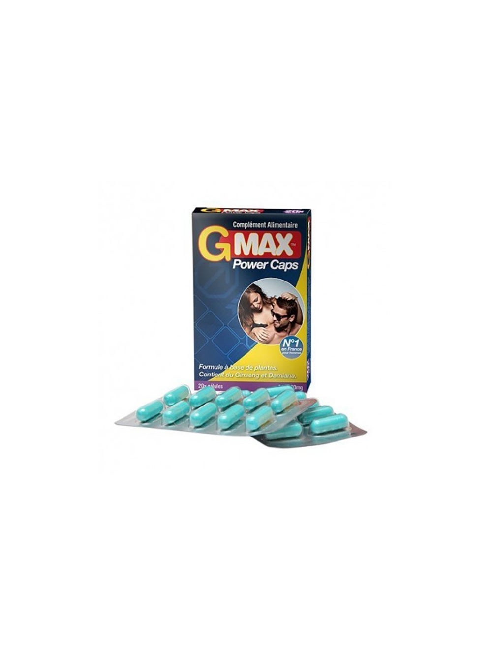 Aphrodisiaque pour Homme GMAX 20 Gélules