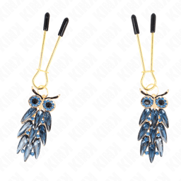 pinces à tétons pendentif chouette 6 cm