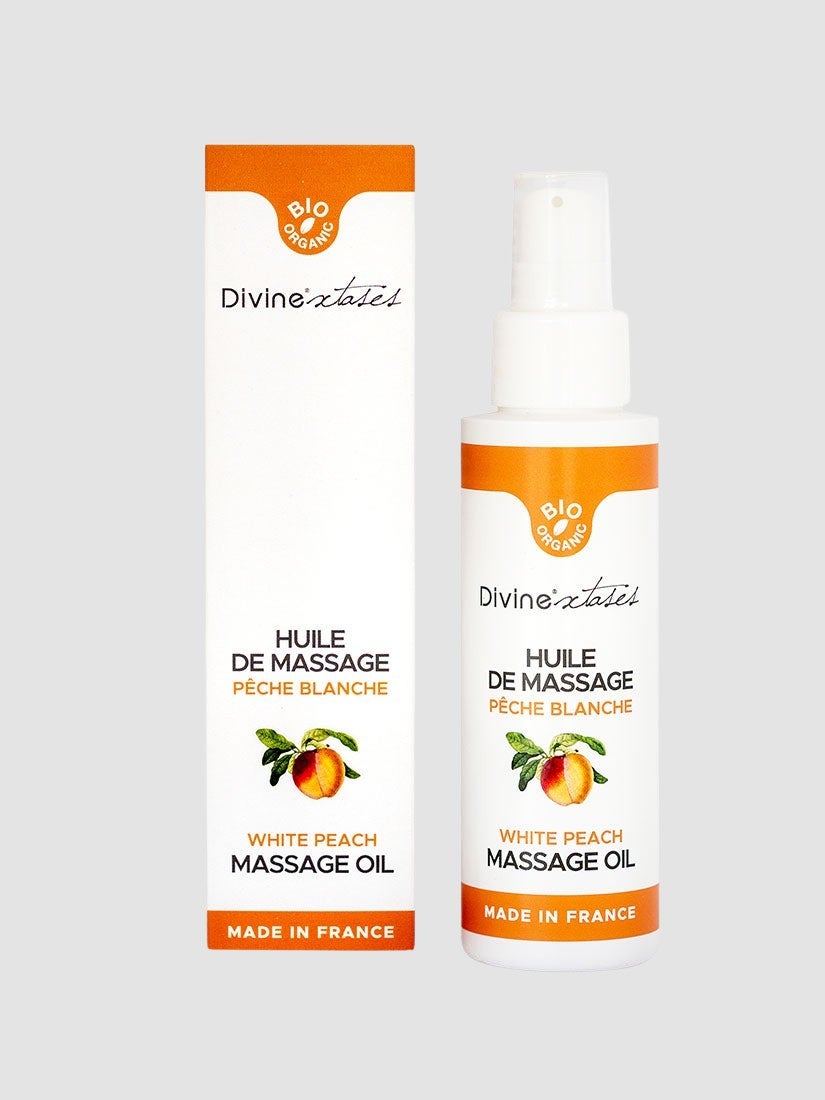 Huile de massage pêche blanche bio 100 ml