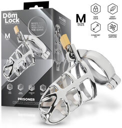 Cage pour pénis taille M avec anneau et cadenas