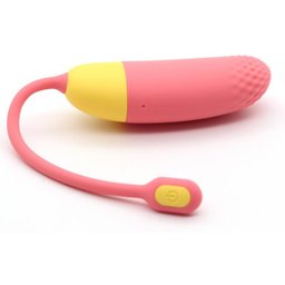 - Œuf vibrant connecté Vini - Corail/Jaune