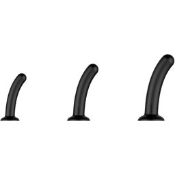 - Set Dilatateurs Dildos Anaux en Silicone - Noir