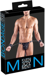 String avec menottes Noir