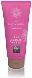 Lubrifiant & Gel de Massage 2 en 1 Body Sensation Framboise