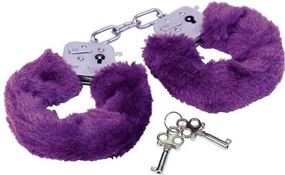 Menottes avec fourrure violette