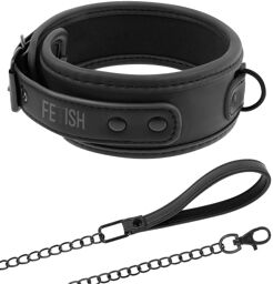 Collier et Laisse Chaîne Doublure en Néoprène