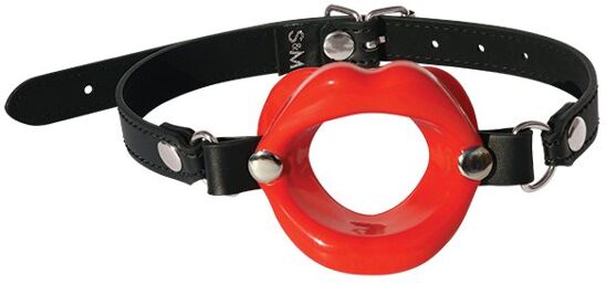 Bâillon Lèvres en Silicone Rouge