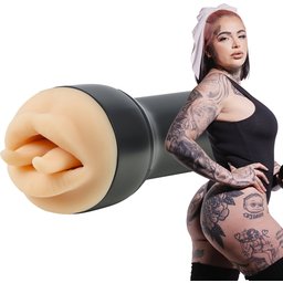 Leigh Raven Split Tongue Mouth Masturbateur