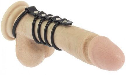 Camisole pénis de 5 anneaux en caoutchouc