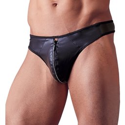 String en G pour hommes avec fermeture éclair en strass