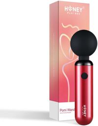 Pomi wand - Puissant mini vibromasseur - Rose et noir