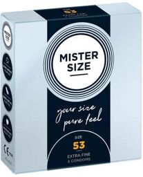 Préservatifs Pure Feel 53 mm de Boîte de 3 Transparent