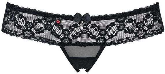 837-THC-1 string ouvert noir Noir