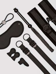 Kit Bondage All Tied Up 8 Pièces Noir