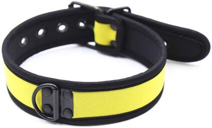 Collier en néoprène Jaune