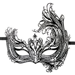 Masque métallique noir