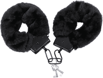 Menottes Fourrure - Noire