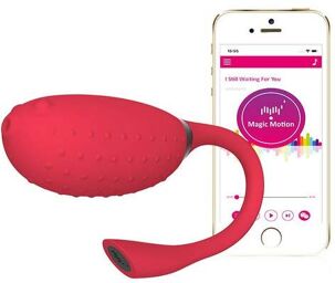 Oeuf Vibrant Connecté Magic Fugu Rouge