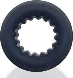 Axis - Inner Ribbed Griphold Cockring - Black Ice