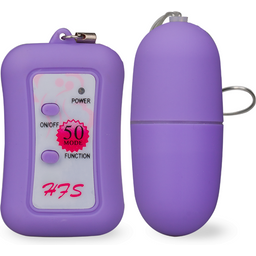 Oeuf vibrant giga-bullet 50 modes - Vibromasseur à distance pour couple