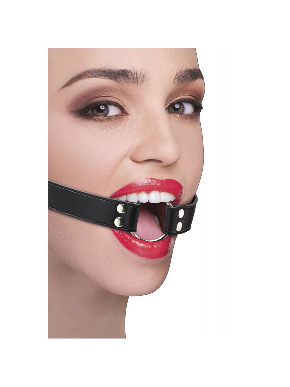 Bâillon Anneau avec Sangles Cuir