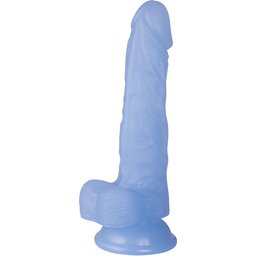 Jellies Gode Bleu Réaliste avec Ventouse Petit 20 cm