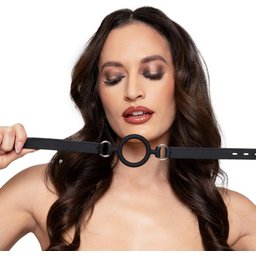 - O-Gag en silicone - Noir