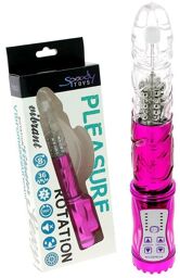 Vibromasseur à billes rotatives rose - 22 cm