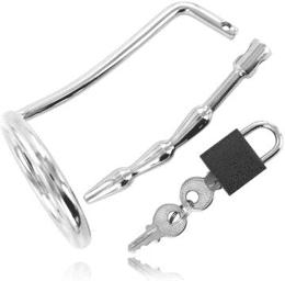 anneau de testicule avec bouchon de chasteté urétral