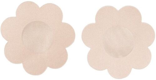 Cache tétons adhésifs chair forme florale Peau