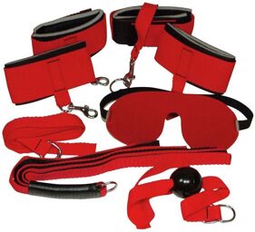 Kit Bondage Rouge & Noir 6 Piàces Rouge