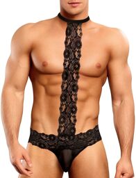 Choker Thong Scandal Lace Noir