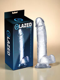 Dildo réaliste flexible avec testicules 15,5 cm