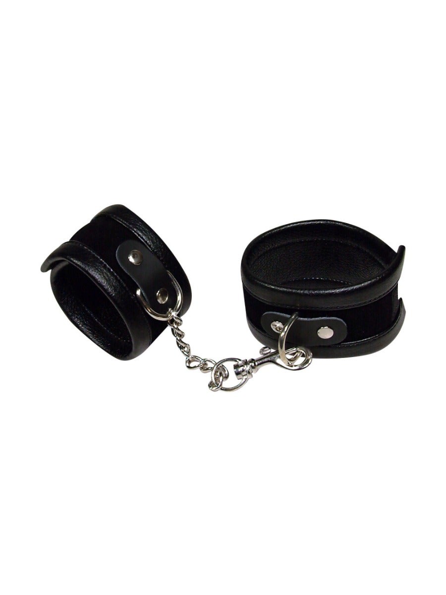 Menottes Noires Imitation Cuir