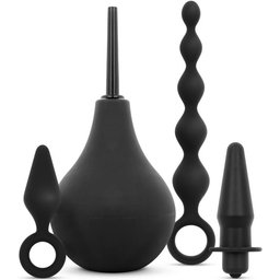Ensemble Plug Anal et Douche - Noir