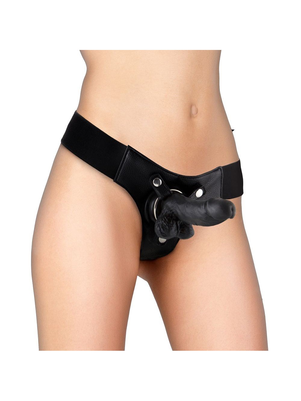 Gode Ceinture Réaliste Cuir 15 cm