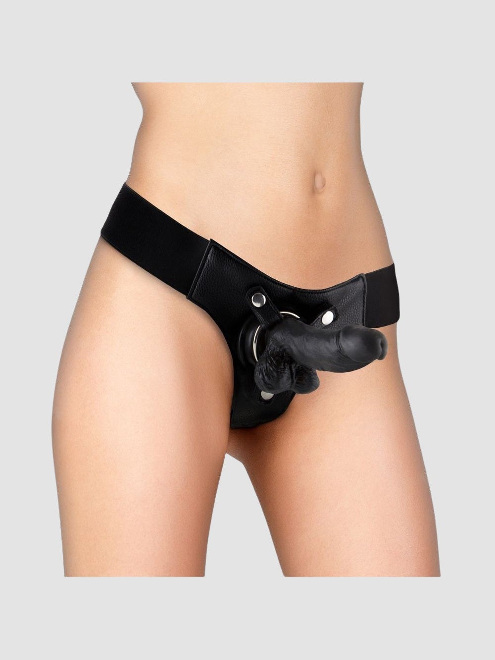 Gode Ceinture Réaliste Cuir 15 cm
